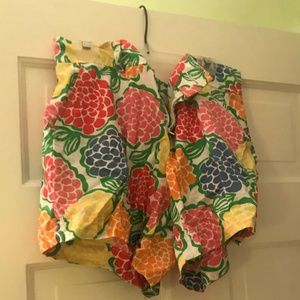 Lilly Putlizer Multi-Color Floral Print Shorts- 10